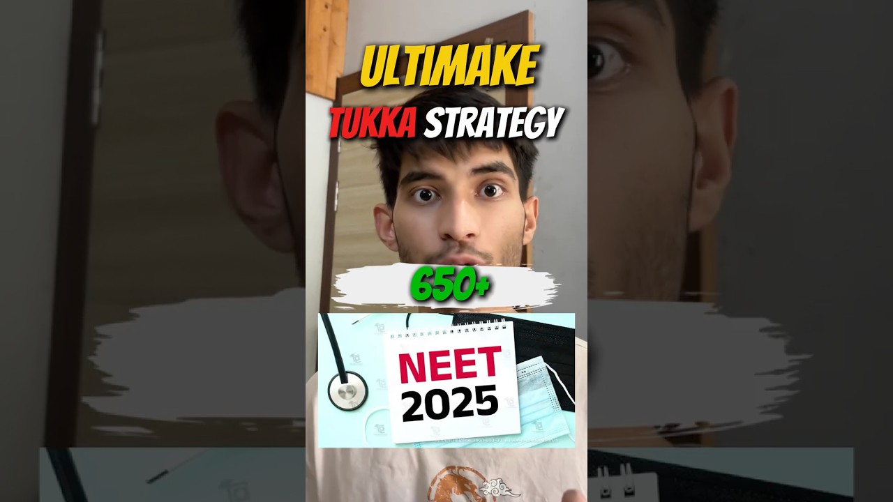 Ultimate Tukka Strategy| 650+ Marks #neet2025 #neet #aiims #aiims delhi