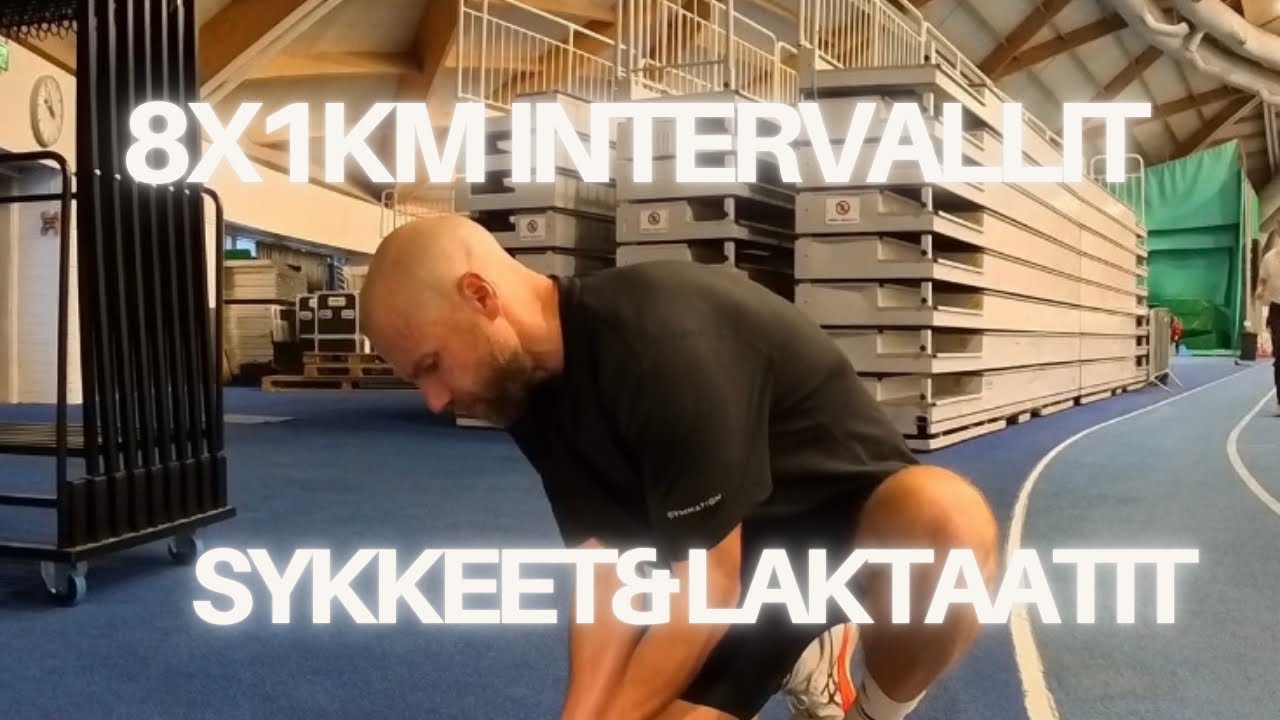 8x1km Intervallivallit + lämppärutiinit | laktaatit paljastavat todellisen kunnon