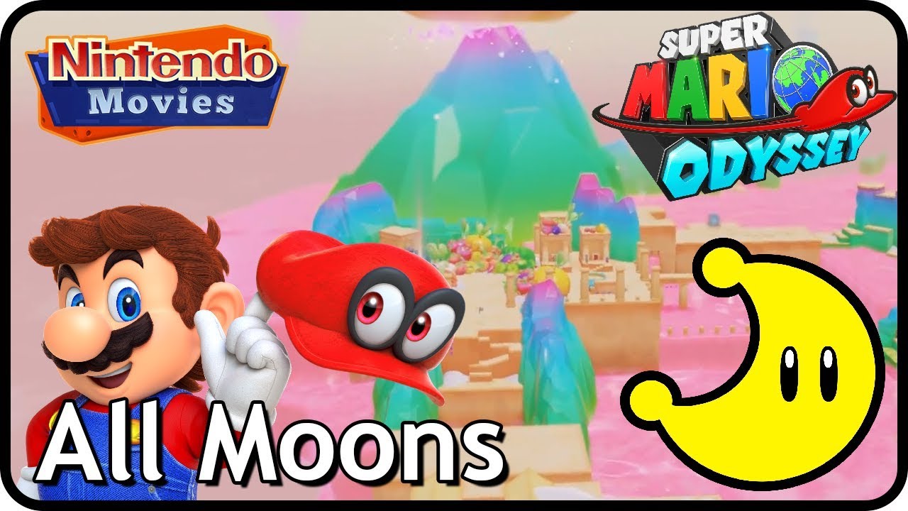Super Mario Odyssey - Luncheon Kingdom - All Moons (in order with timestamps)