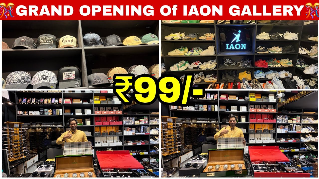 ✨️Premium Exclusive Mens accessories Store in hyderabad | Iaon Gallery | Watches Sunglass Shoes Belt