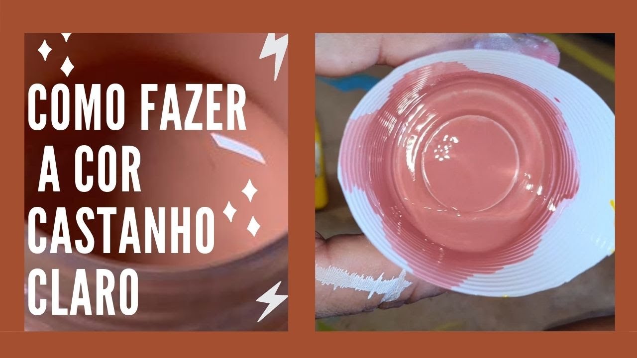 Como fazer a cor Castanho Claro