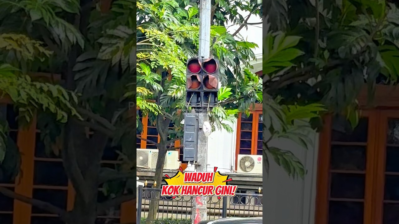 WADUH, KOK HANCUR & GAK ADA LAMPUNYA‼️ #trafficlight #lampumerah #lampulalulintas #apill #dishub