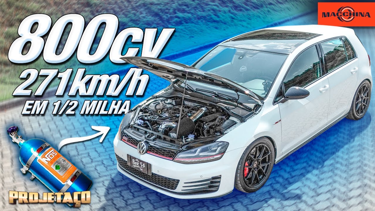 O GTI mais rápido do Brasil! 800cv, Nitro e 271km/h em 1/2 milha!