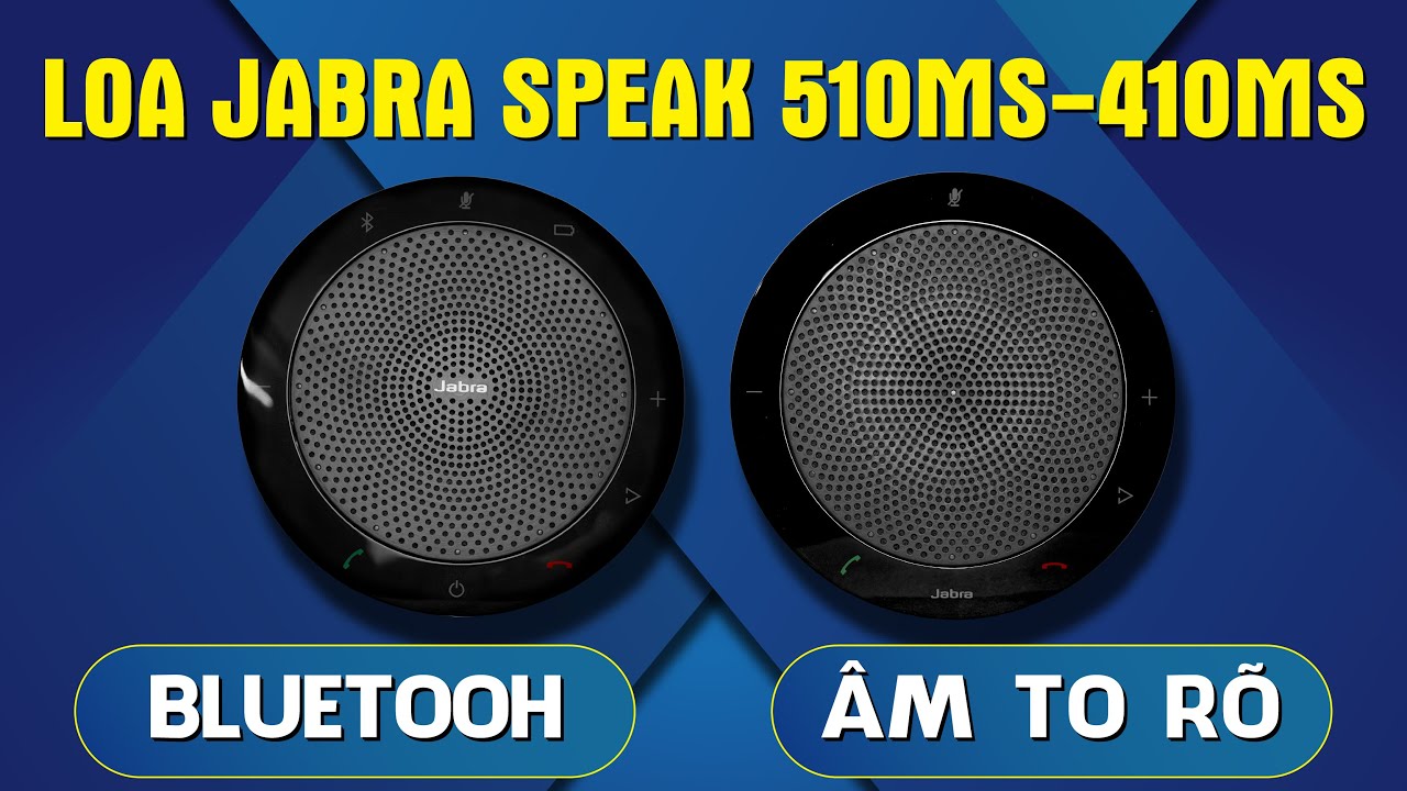 Loa hội nghị Jabra Speak 510 MS | Nhỏ gọn, bắt giọng nói tốt phạm vi 3 mét!