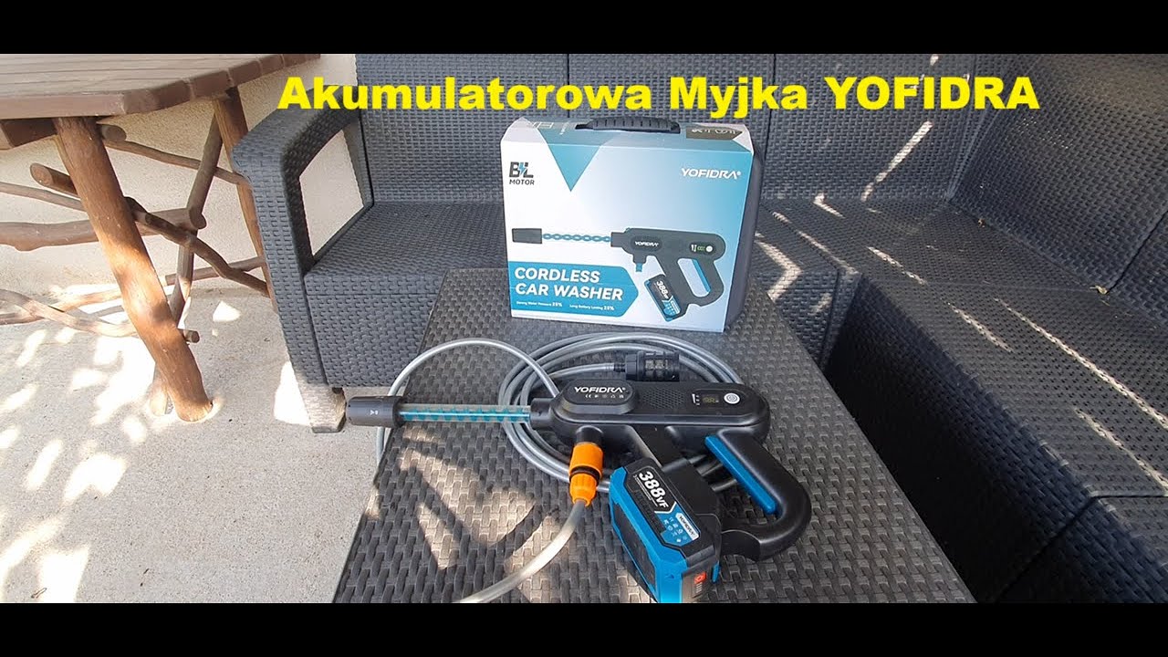 Test akumulatorowej myjki ciśnieniowej Yofidra.