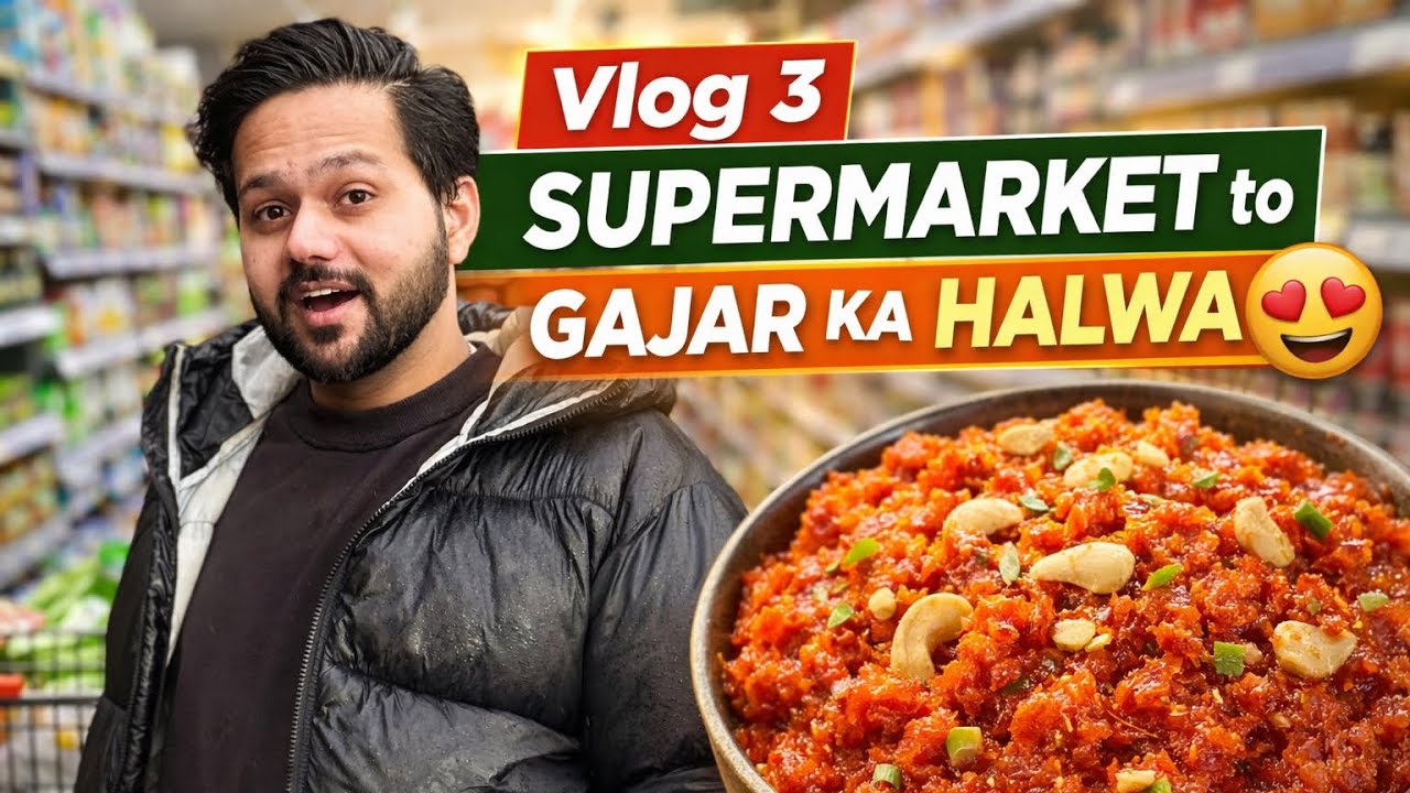 Vlog 3 | Supermarket to Gajar Ka Halwa 😍 #ExploreWithShivam#UKVlogs#ScotlandVlogs#UKLife #daily vlog