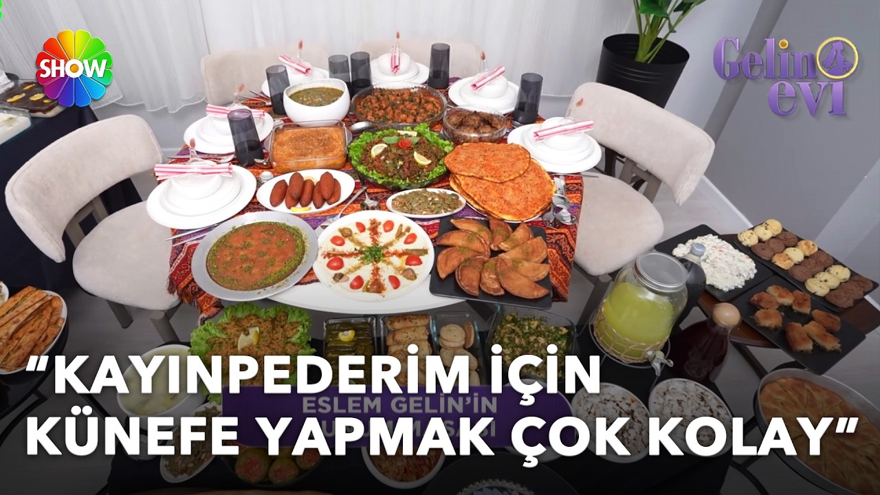 Eslem Gelin'in Hatay yöresine özgü sunum masası | Gelin Evi 1653. Bölüm