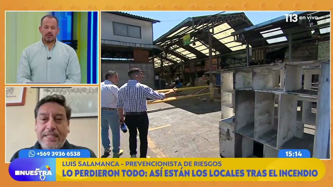 Así están los locales tras el incendio en La Vega