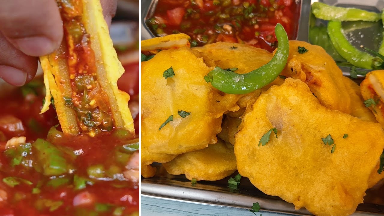 [ WOW Best!! ] पाव भाजी पकोड़ा और चटनी, बारीश गिरते ही सबसे पहले इसे बनाओगे | Pav Bhaji Pakora Recipe