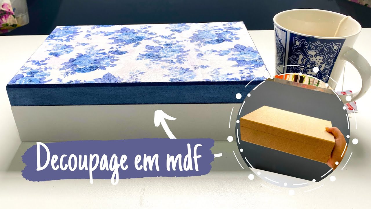 DIY - Como fazer decoupage em MDF com guardanapo