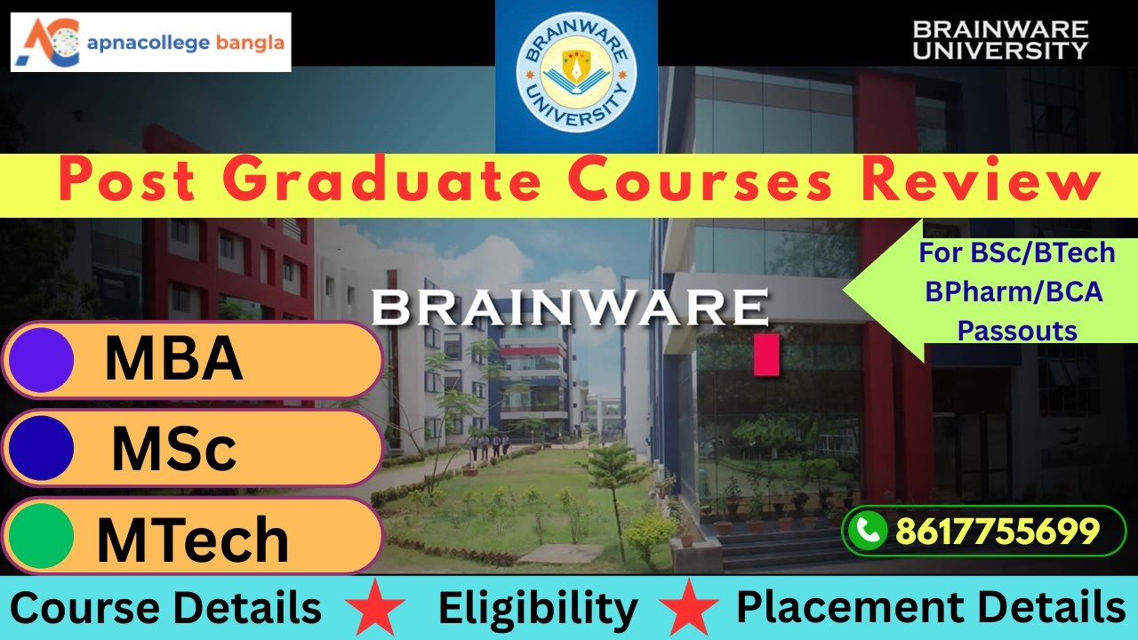 Brainware University Review I Post Graduate Courses I Placement I Scholarship I Admission