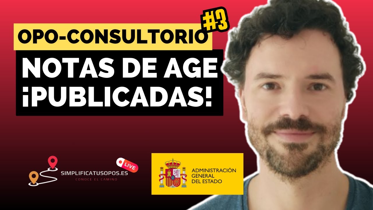 ✍️ OPO-Consultorio en directo | Notas de C1 y C2 AGE PUBLICADAS! 🚨