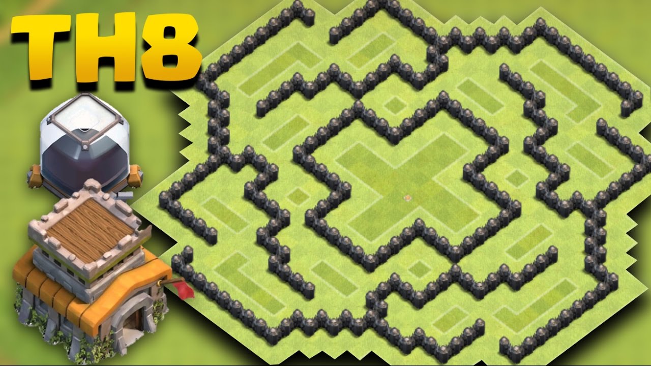 Town Hall 8 (TH8) Dark Elixir Farming Base | COC TH 8 D/e Protection Base + Replays