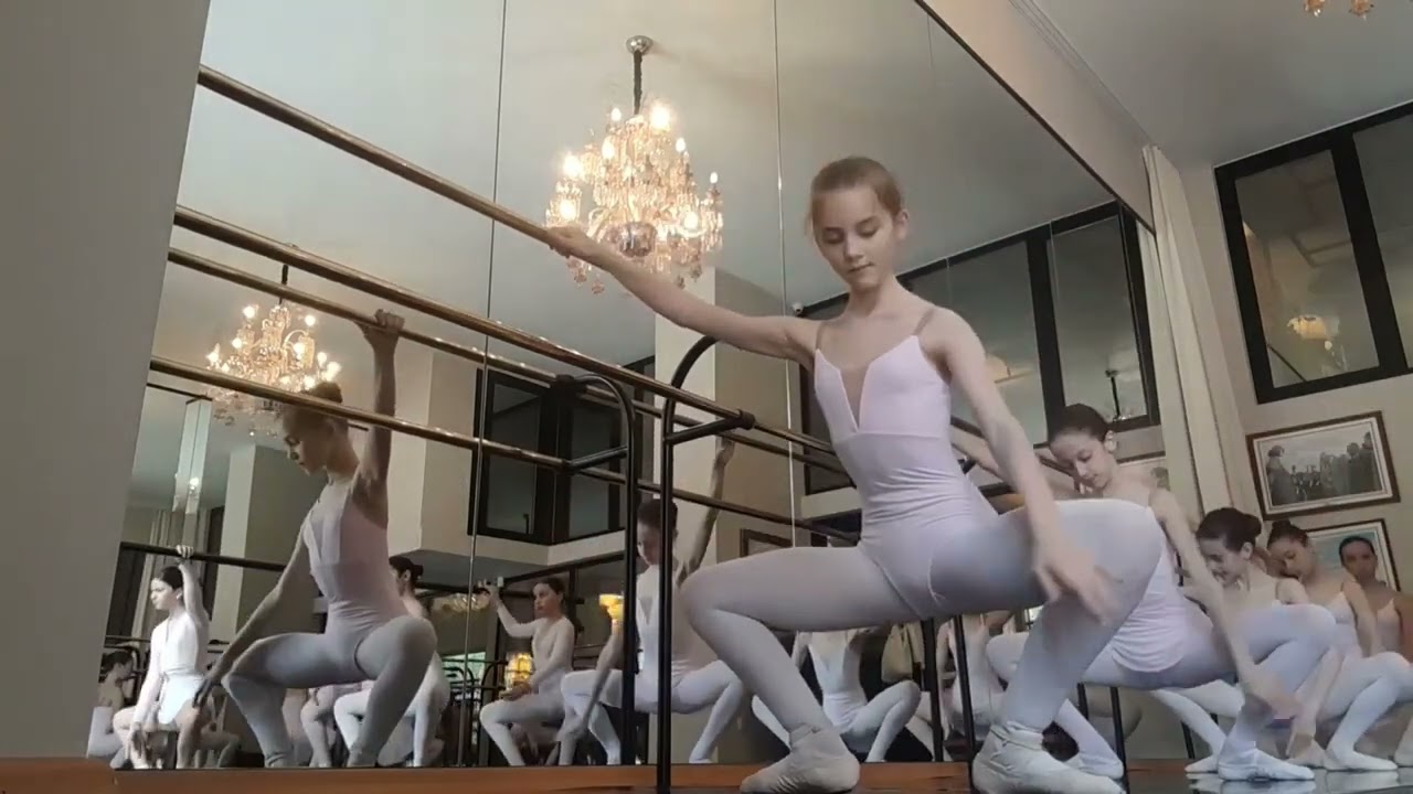 Ballet dancer in training