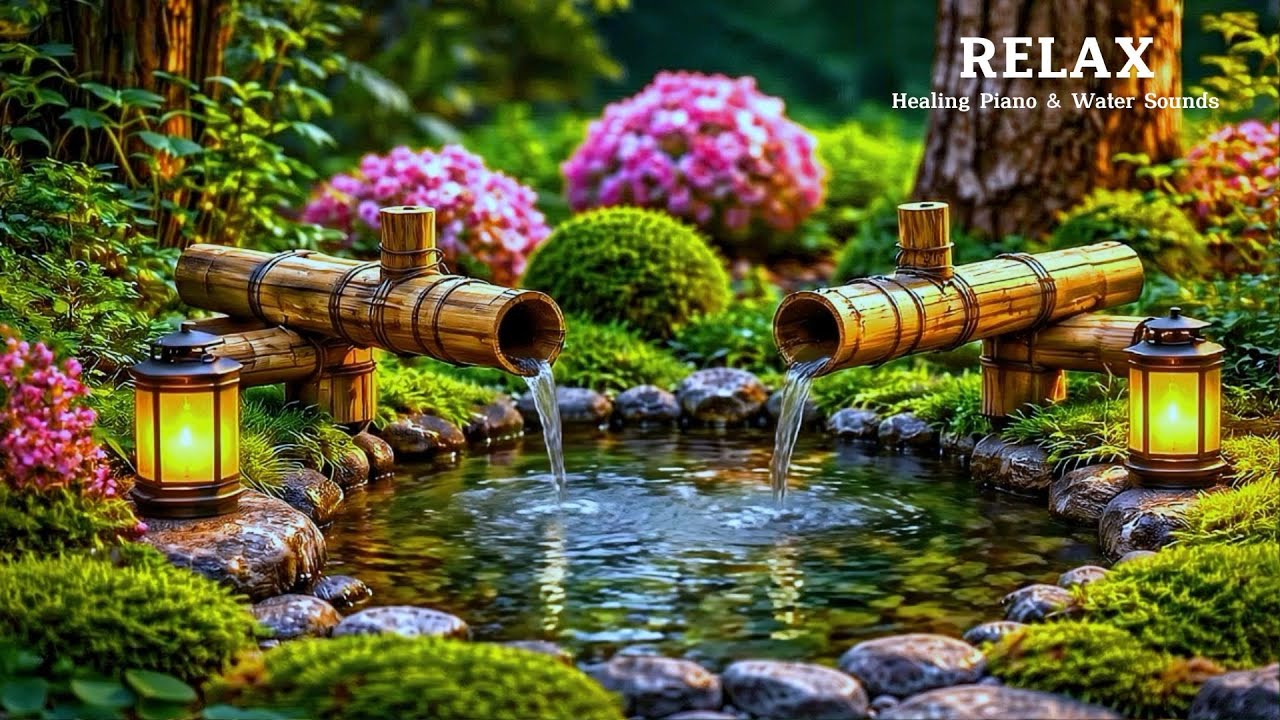 Healing Piano & Water Sounds for Deep Relaxation and Emotional Healing  Calm the Mind, Release Stres