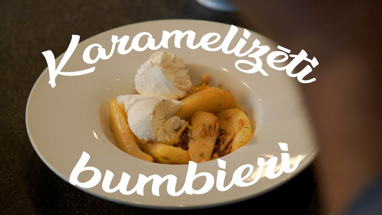 KARAMELIZĒTI BUMBIERI ar pekānriekstiem