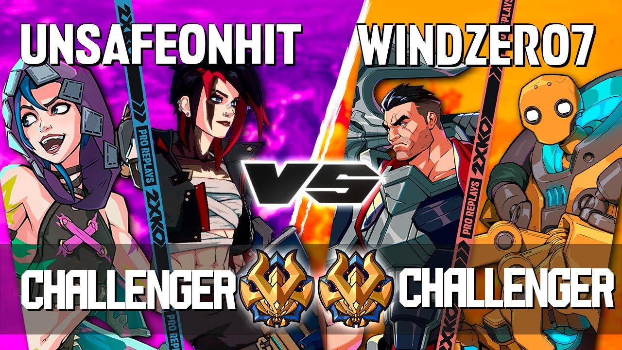 2XKO ▰ UNSAFEONHIT (Vi-Jinx) vs WINDZERO7 (Darius-Blitzcrank) ▰ 2XKO Pro level replays