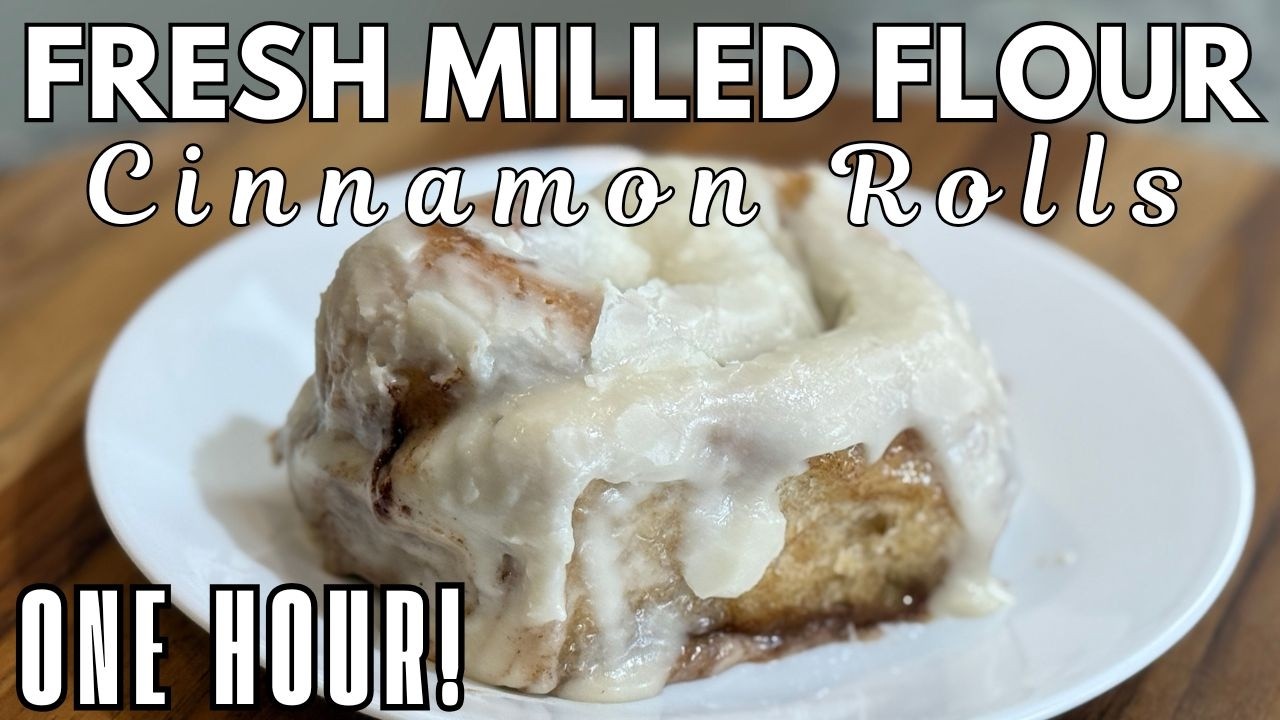Fresh Milled Flour Cinnamon Rolls in 1 Hour | FMF Recipe | Easy Homemade Whole Wheat Sweet Rolls