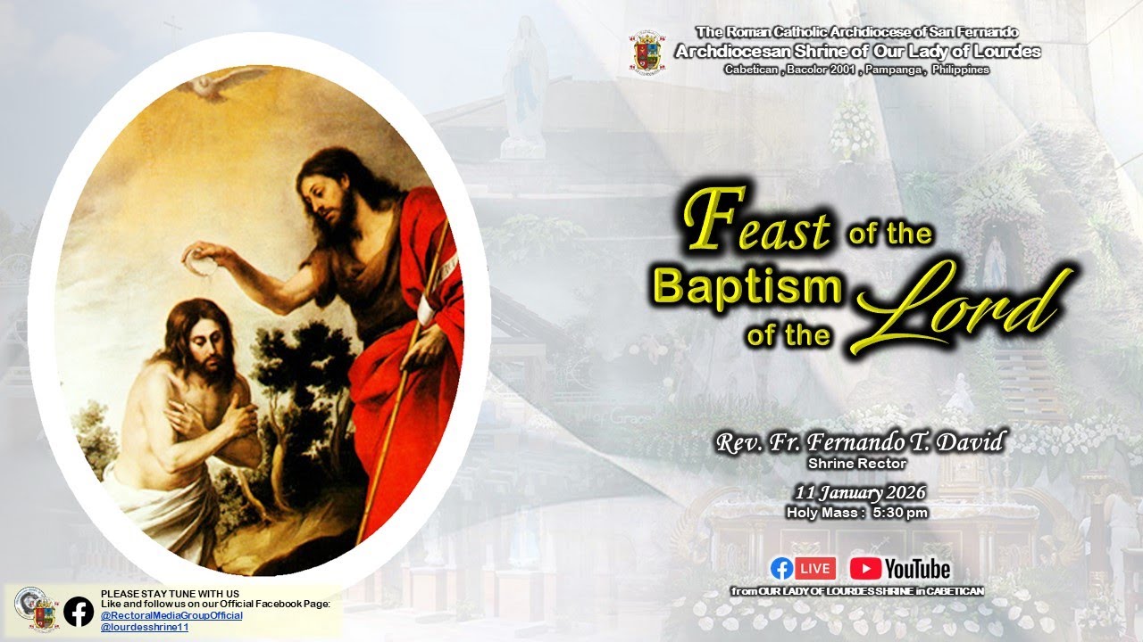Catholic English Mass - Feast of the Baptism of the Lord