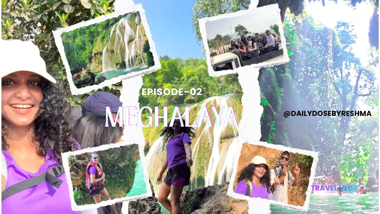 Meghalaya Vlog EP-02 | Exploring Krem Chympe Cave & Khaddum Waterfalls