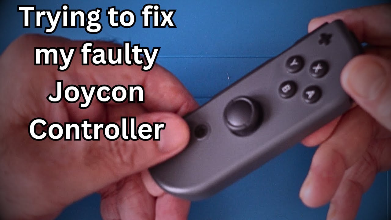 Trying to fix my faulty Nintendo Switch Joycon controller.