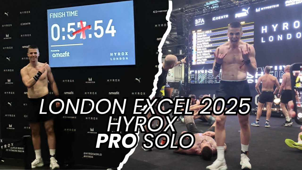 HYROX LONDON EXCEL 2025 – PRO SOLO | SUB-60 | FAST RACE + BIG PERFORMANCE