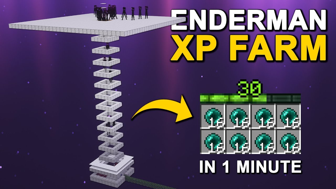 The BEST Enderman XP Farm in Minecraft 1.21.8 (Tutorial)