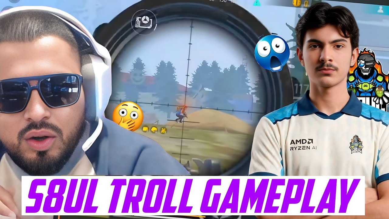 SID CRAZY REACTION ON S8UL TROLL GAMEPLAY 😱 | FREE FIRE |