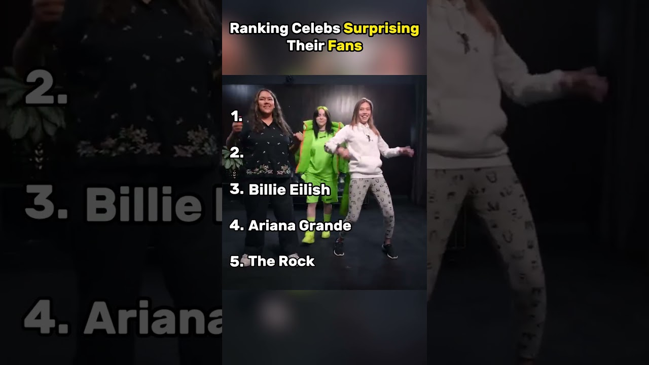 Ranking Celebrities surprising their fans  #celebrity #fanmoments #fans