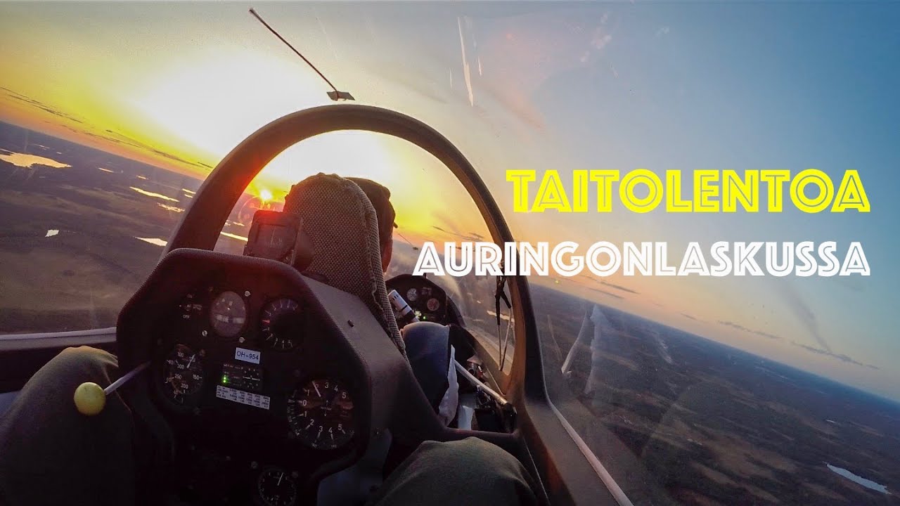 Taitolentoa auringonlaskussa  | EFPU 24.08.2019