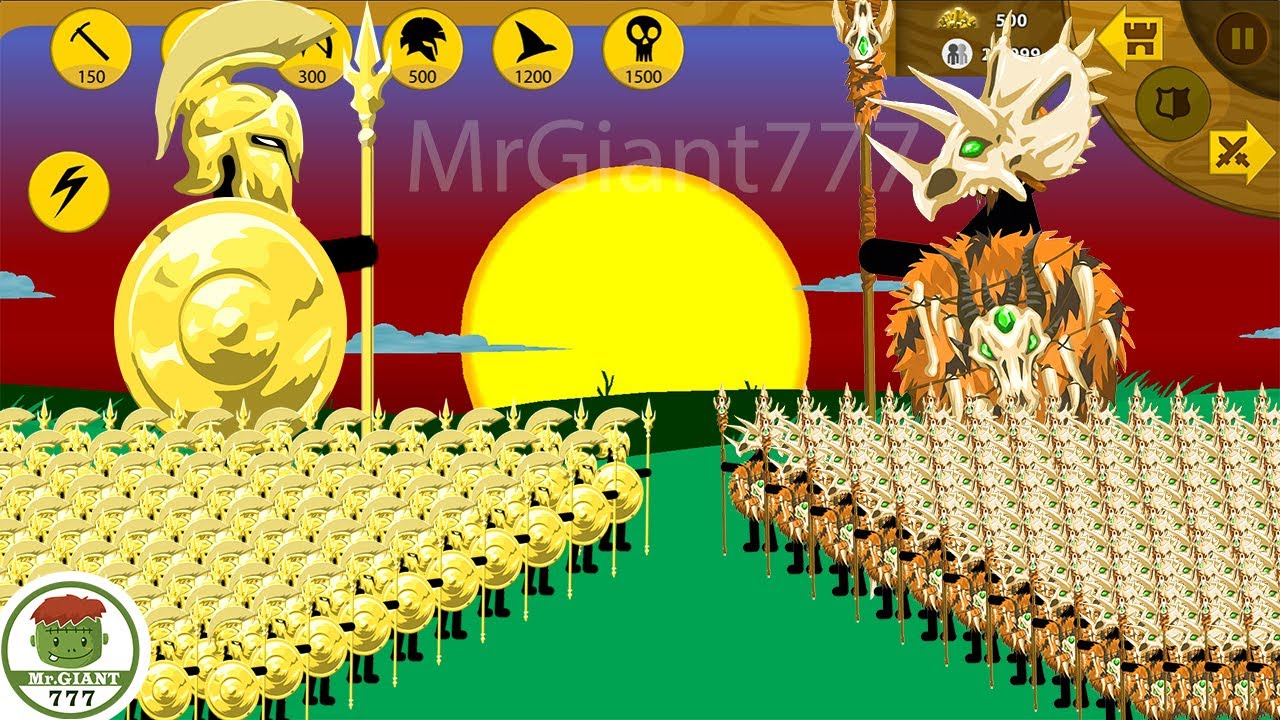 EPIC GOLDEN SPEARTON VS x9999 SPEARTON TRICERATOPS, FINAL BOSS | Stick War Legacy Mod | MrGiant777
