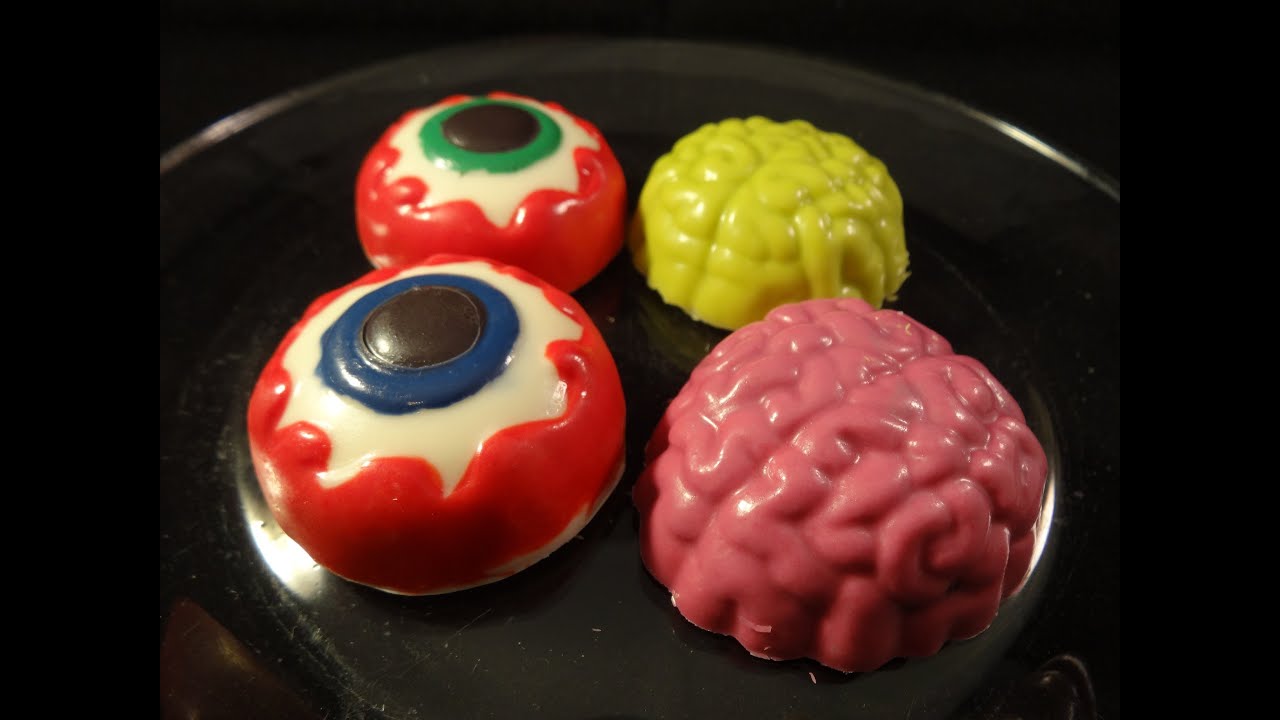 Candy Melt Demo #11: Halloween Eyeball and Brain Candy/Cookie Mold