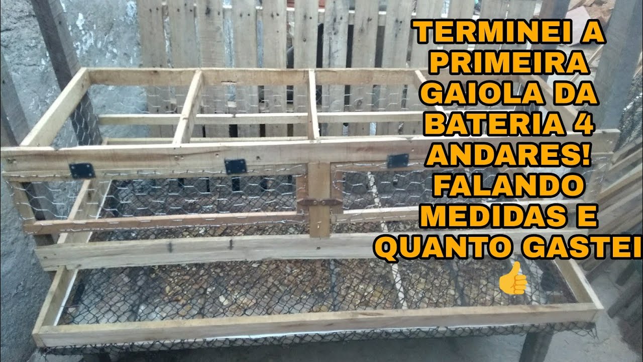 PESSOAL! SAIU A PRIMEIRA GAIOLA DA BATERIA DE 4 ANDARES!!! (Parte 3 de 6)