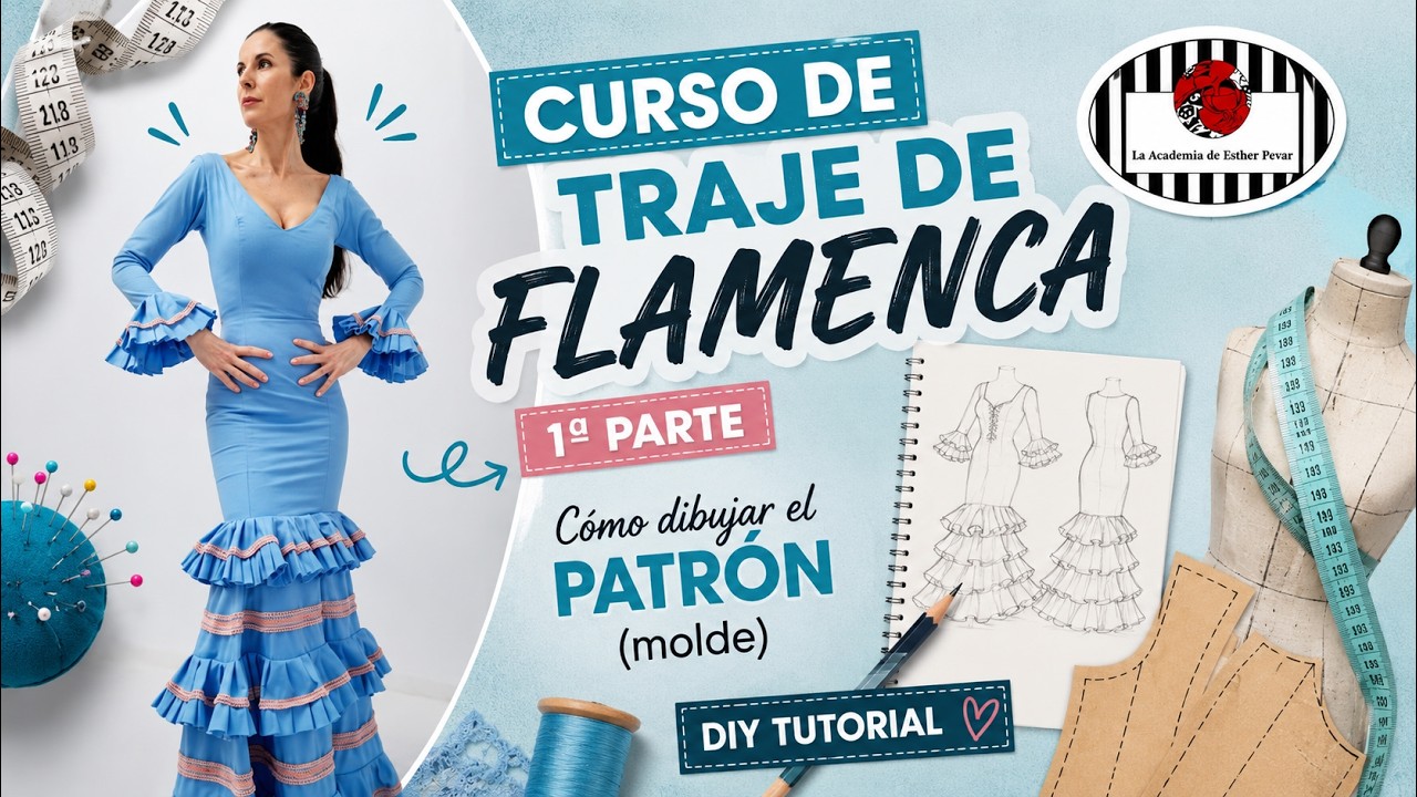 DIY. PATRÓN  DEL TRAJE DE FLAMENCA DE NESGAS. DIY