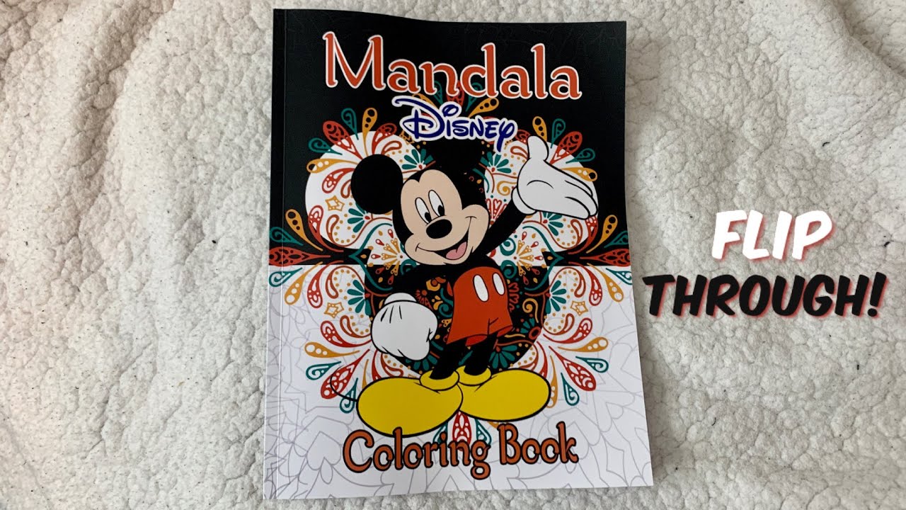 Disney Mandala Adult Colouring Book Flip Through 2021
