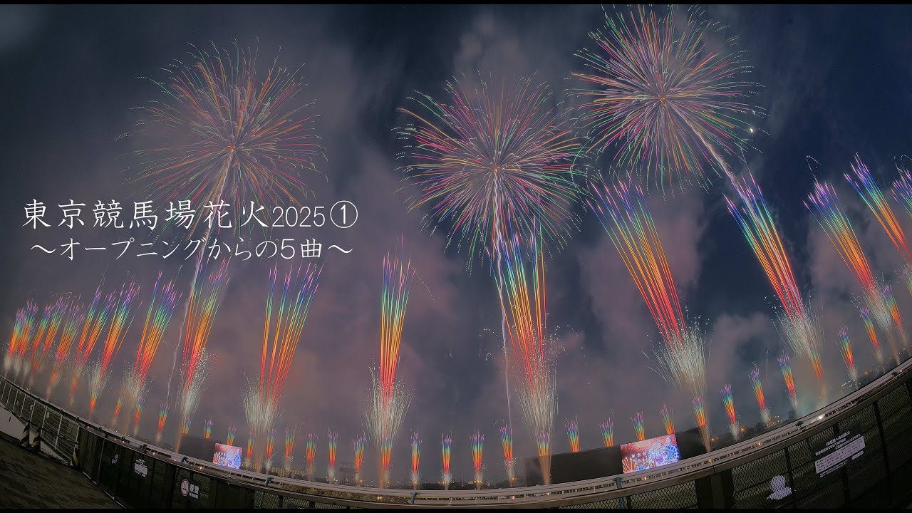 2025 東京競馬場花火①オープニングから5曲　#fireworks #花火 #府中