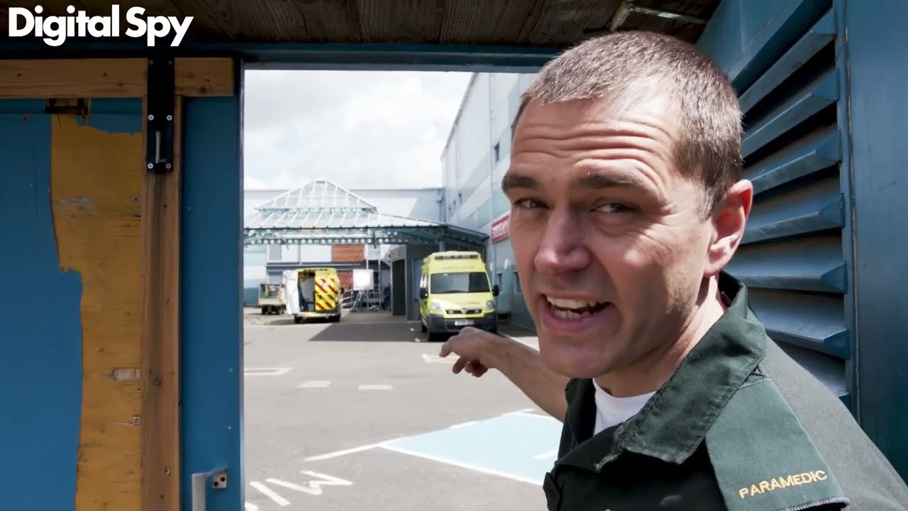 Casualty set tour with Michael Stevenson
