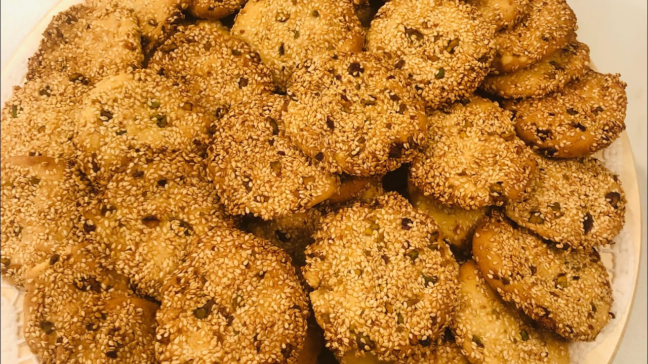 ئامادەکردنی خۆشترین و ناسك ترین کێکی بە کونجی/ چۆرەك/ Sesam kakor 💯