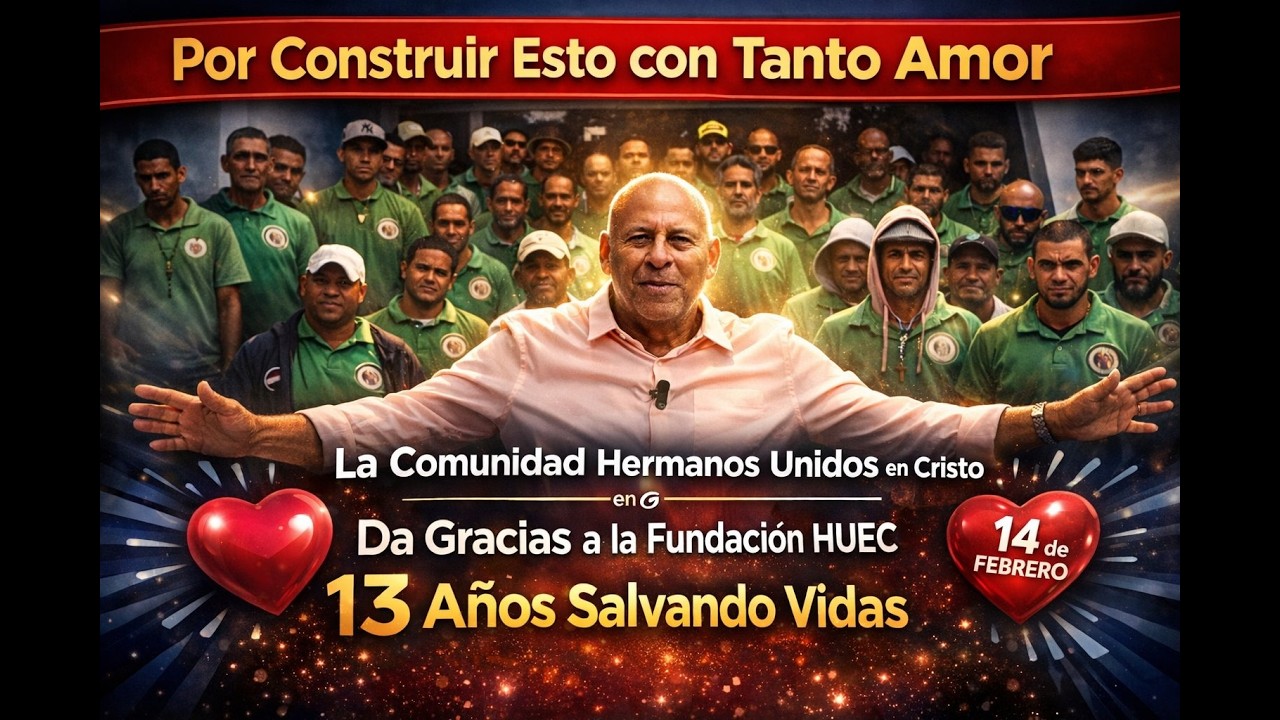 13 Años Transformando Vidas | Hermanos Unidos en Cristo 2013–2026 💙 #fundacionhuec #chuec #paz