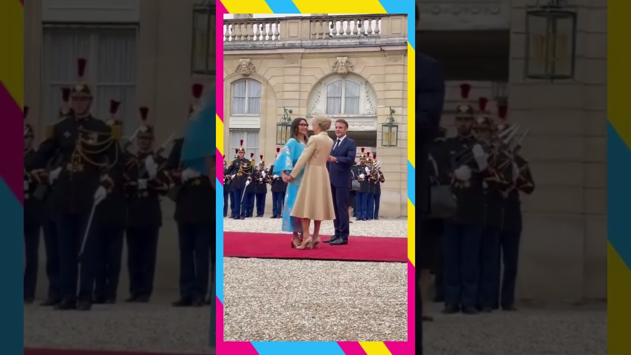 Janja Lula da Silva, sendo recebida com honras em Paris. #janja #noticias #lula #pol&iacute;tica