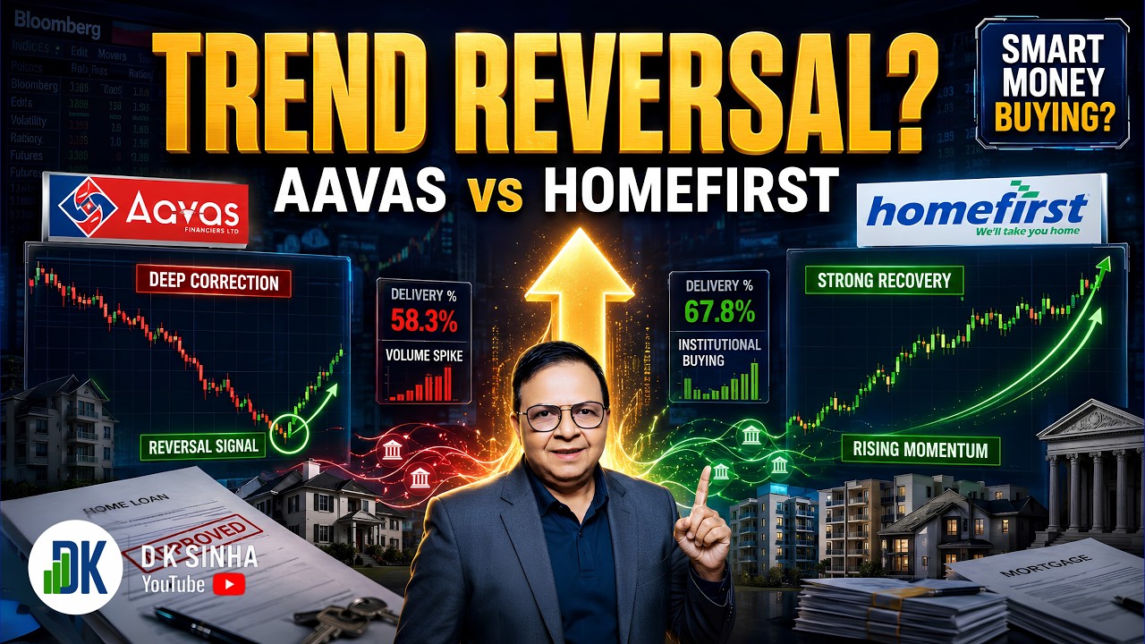 AAVAS vs HomeFirst: Is the 68% Crash Finally Over? 📈 (Hybrid Analysis) | DK Sinha Deep Dive