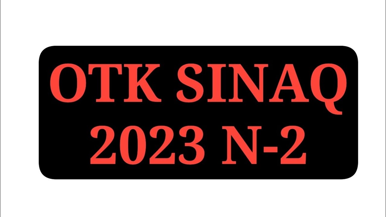 Otk sınaq 2023 N-2
