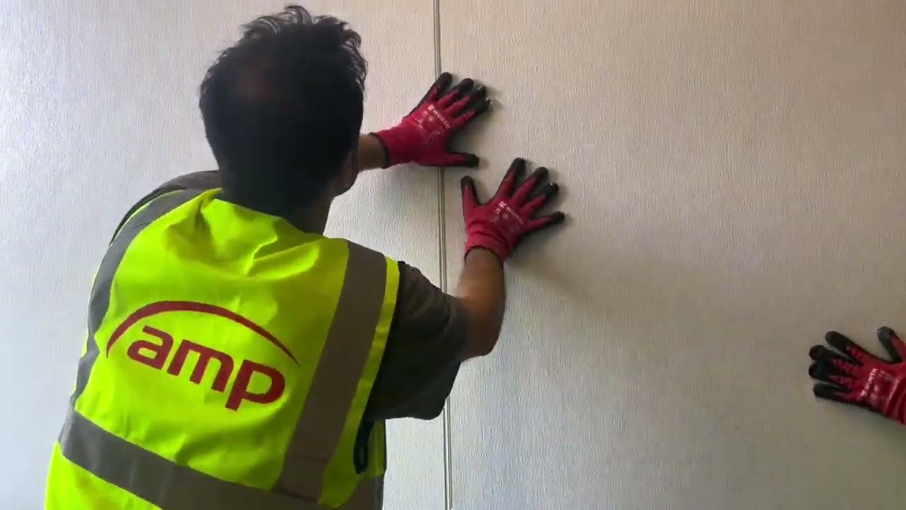 AMP: Οδηγίες τοποθέτησης Glasbord σε πάνελ με σύνδεσμο PVC