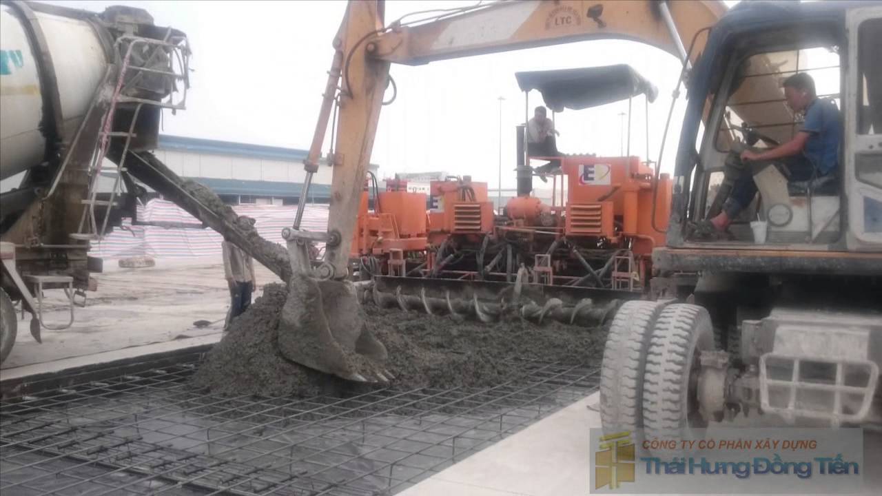 Thi công mặt đường bê tông xi măng bằng máy rải chuyên dụng(constr of cement concrete pavement)