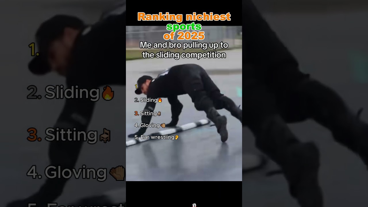 Ranking nichiest sports of 2025🏆🔥 #funny #dontlaught #memes #niche #sports #gloving #cringe