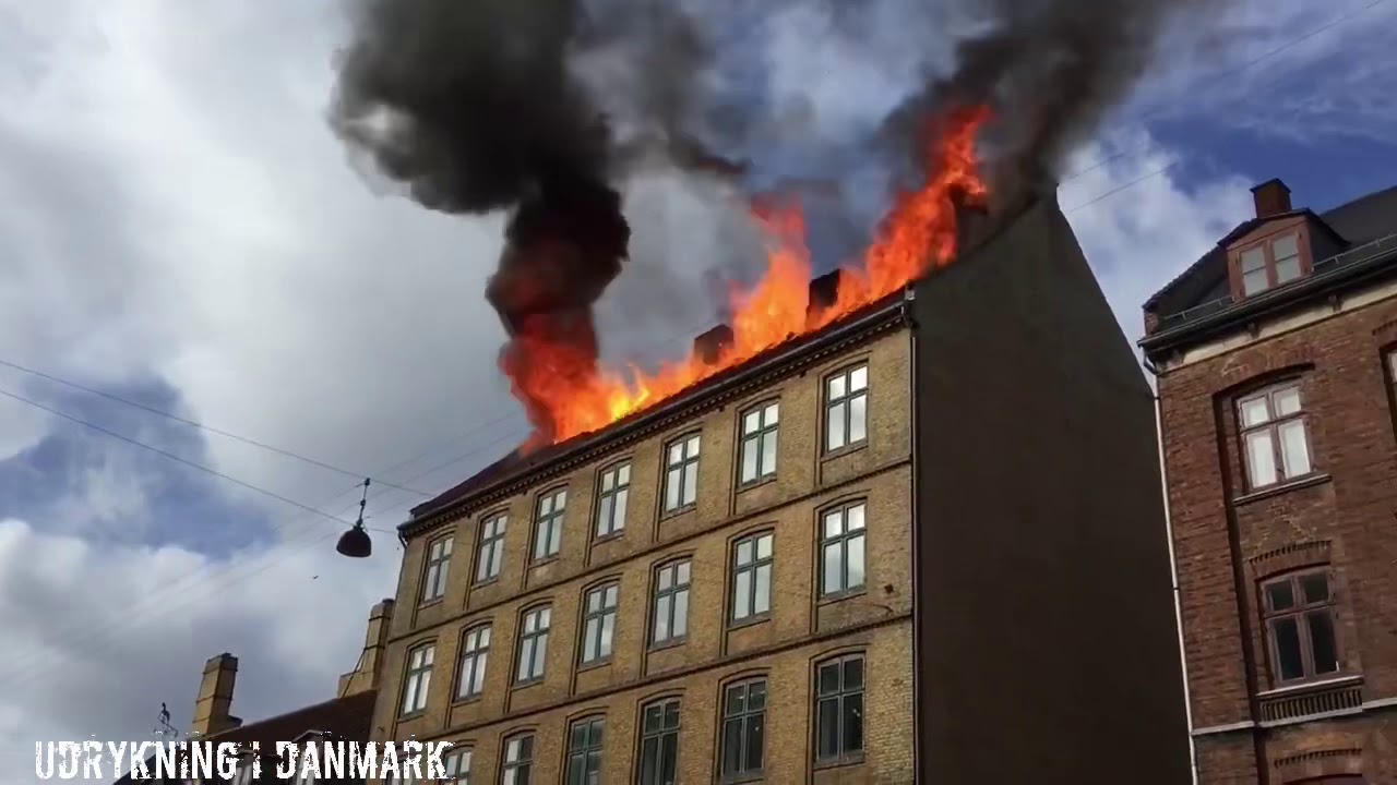 Udrykning i Danmark - Tagbrand p&aring; Vesterbro