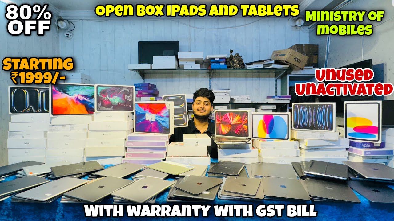 Open Box ipads & Tabs Warehouse😱| 80% OFF|  With warranty with bill| | 80% Off | Dl84vlogs