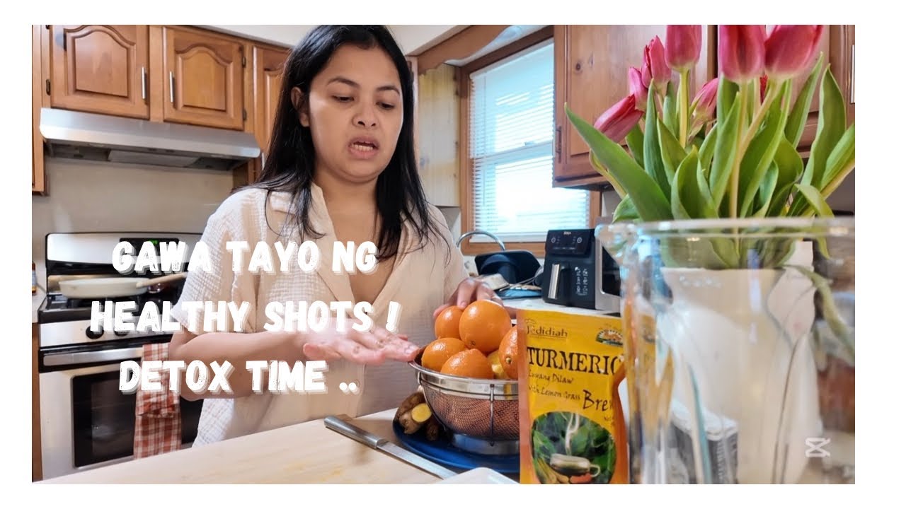 BUHAY STAY AT HOME MOM SA 🇺🇸|HEALTHY DETOX DRINK |TURMERIC DRINK IDEAS |SHOT NA HEALTHY