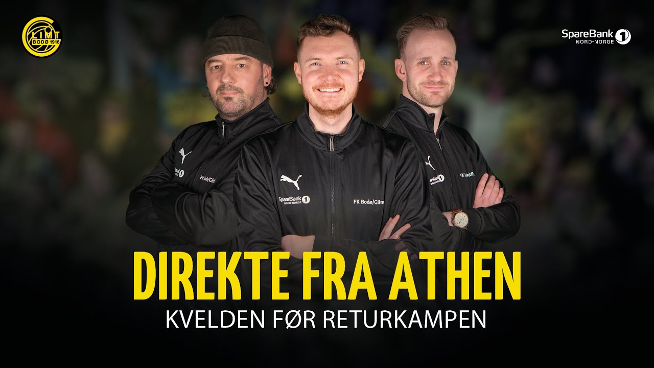 Direkte fra stadion i Athen dagen før returoppgjøret mot Olympiakos