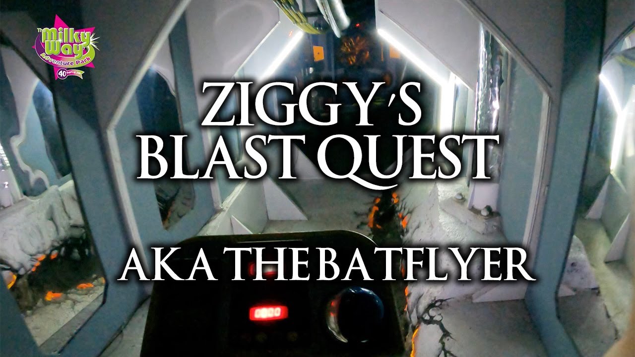 Rare Batflyer Roller Coaster - Ziggy's Blast Quest